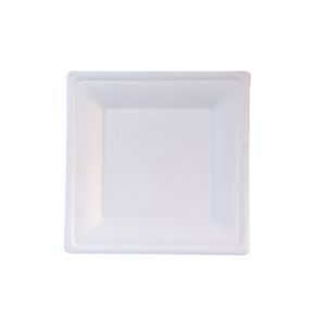 Plato Cuadrado Compostable #8 MEDIANO (20x20cm)
