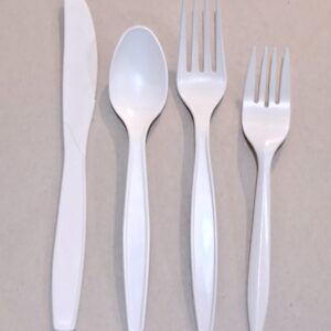 tenedor compostable de maíz, pequeño, postre, desechable, no plastico
