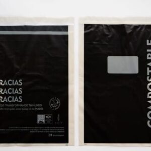 bolsas compostables para ecommerce black
