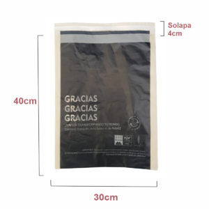 bolsas compostables para ecommerce black