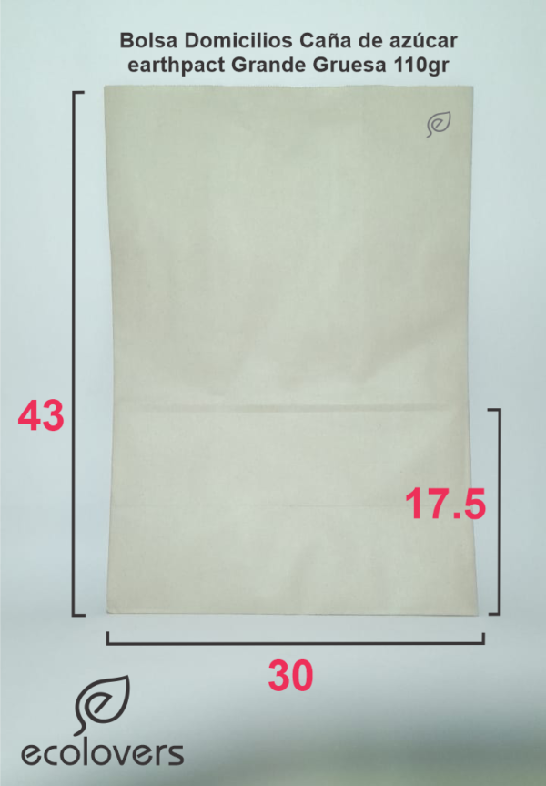 Bolsas de Papel Earthpact #3 (30x43+17.5 cm) - Imagen 2