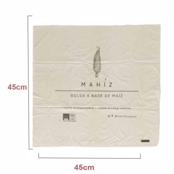 Bolsa Plana de Maíz (45x45cm) x 10 Unidades - Imagen 2