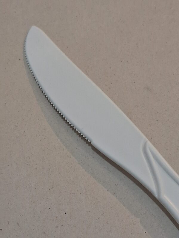 cuchillo compostable de maíz, desechable