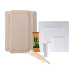 Vajilla Ecológica Plato Cuadrado