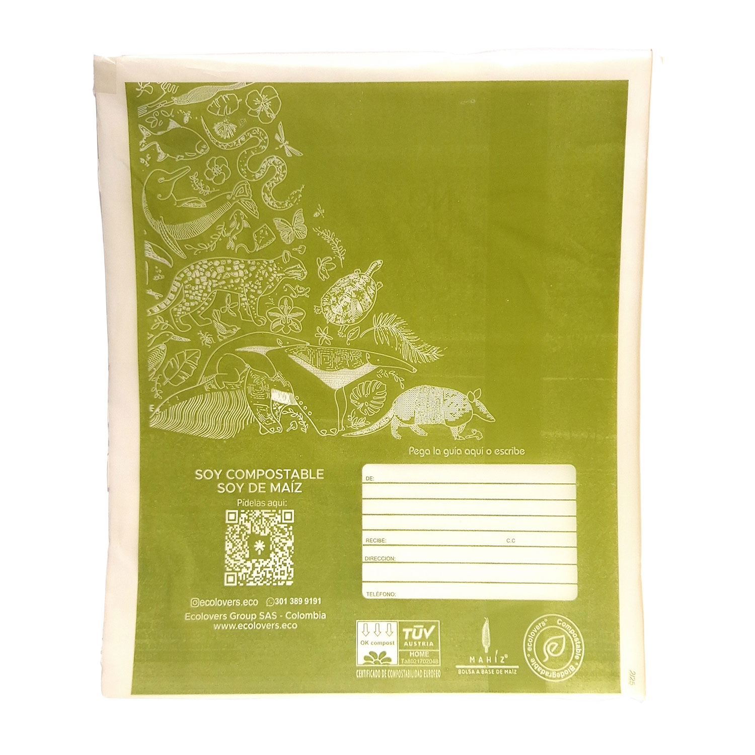 Bolsa Para Envíos Mediana - Verde (25x30cm) x 50 Unidades - Imagen 2