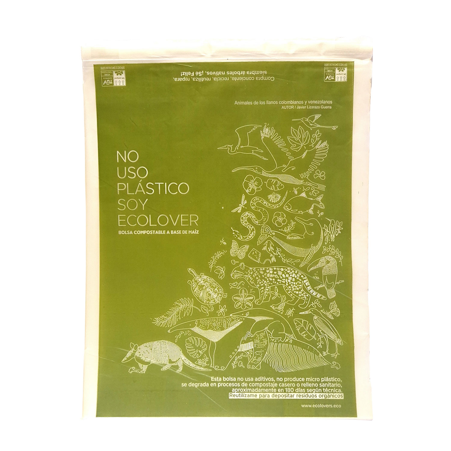 Bolsa Para Envíos Mediana - Verde (25x30cm) x 50 Unidades