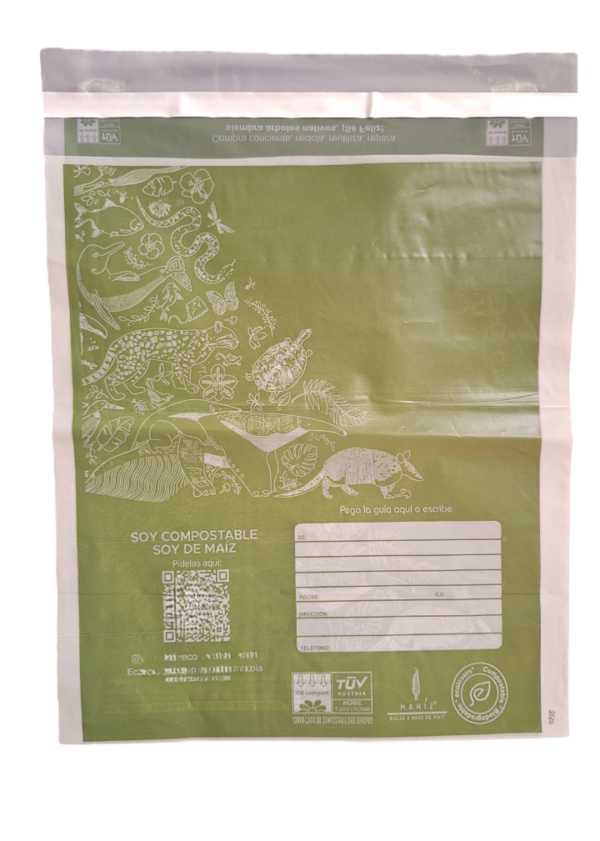 Bolsa Para Envíos Mediana - Verde (25x30cm) x 50 Unidades - Imagen 4