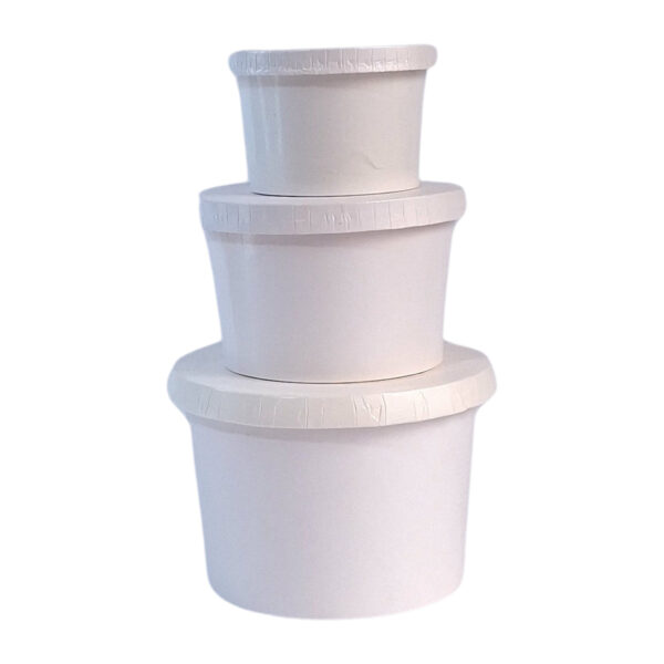Contenedor 16 onzas de Papel Compostable - Con o Sin Tapa x 25 Unidades - Imagen 4