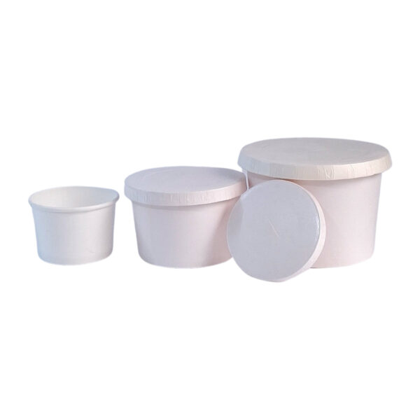 Contenedor 16 onzas de Papel Compostable - Con o Sin Tapa x 25 Unidades - Imagen 6
