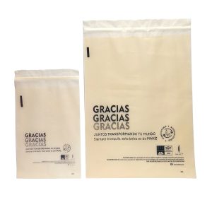 Kit Bolsas de Maíz Para Envíos - Compostables - Beige x 100 Unidades