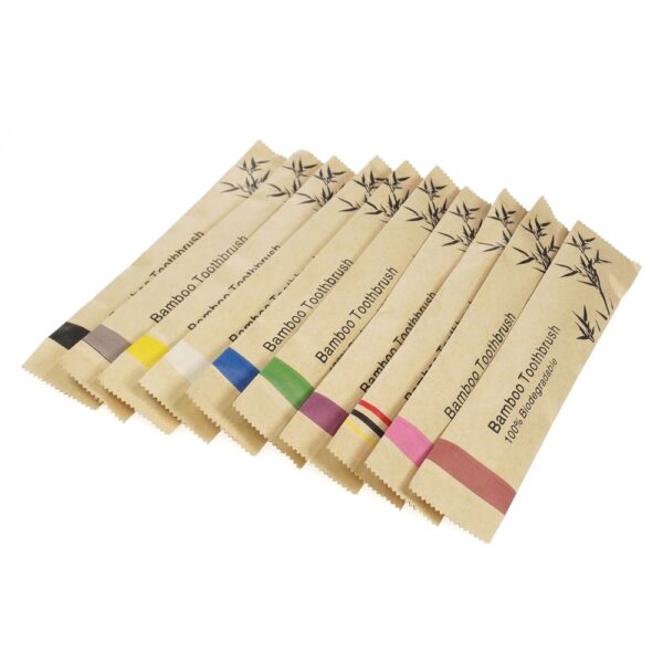 Cepillo de dientes de bambú biodegradable - Ecolovers - Imagen 4