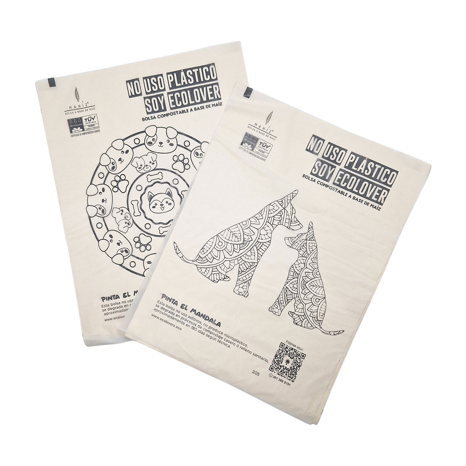 Kit Bolsas Para Popó de Mascotas 60 ó 120 Unidades