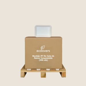 Bandeja #7 De Caña de Azúcar Compostable (500 uds)