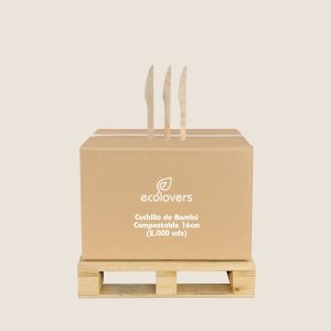 Cuchillo de Bambú Compostable 16cm (2.000 uds)