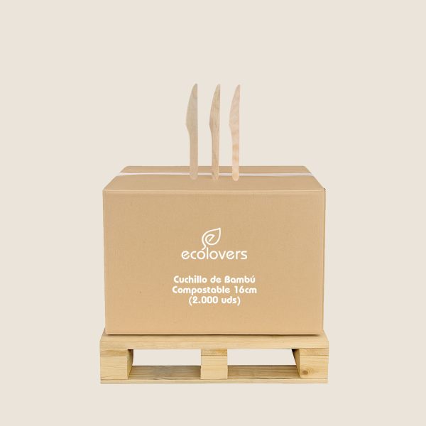 Cuchillo de Bambú Compostable 16cm (2.000 uds)