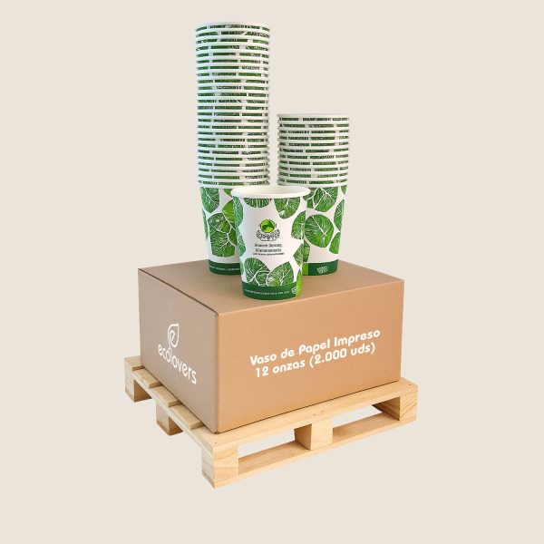 Vaso de Papel Impreso 12 onzas (2.000 uds)